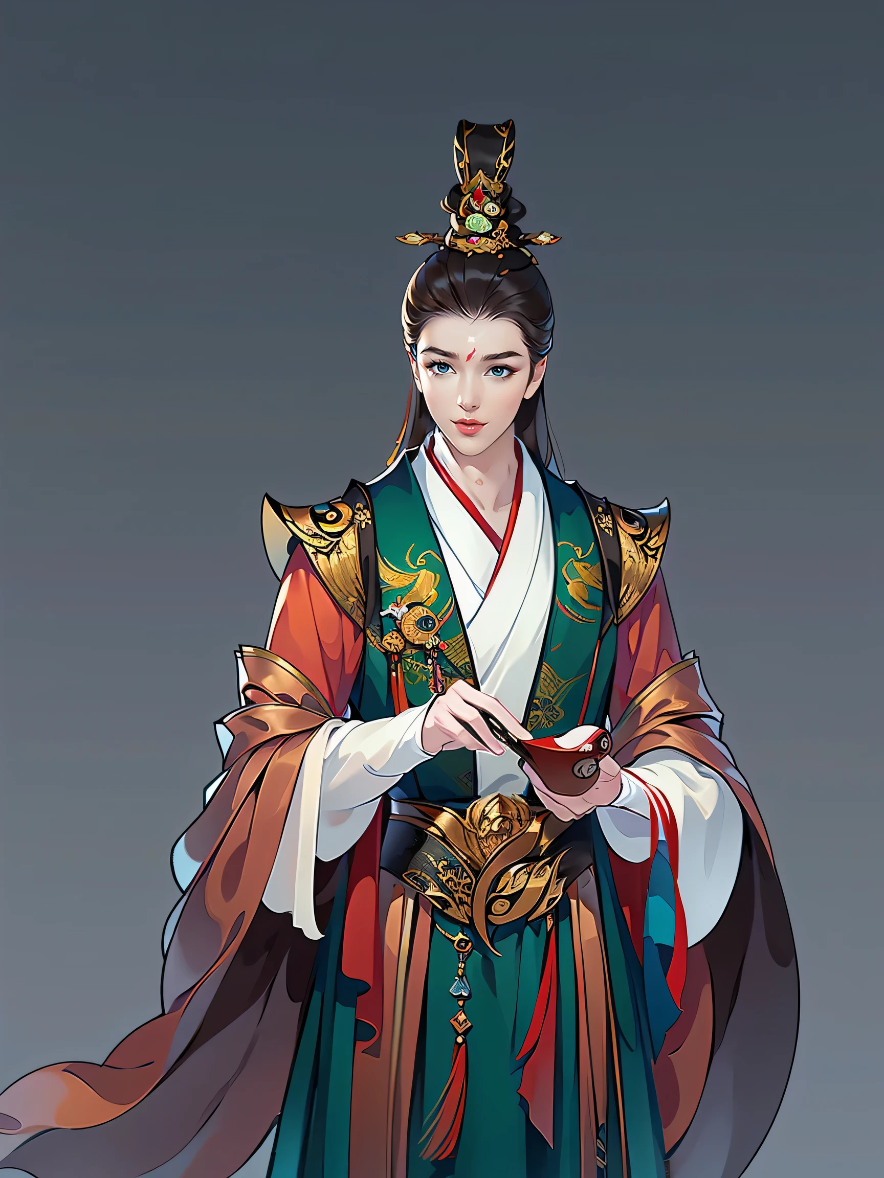 （masterpiece，super detailed，HD details，highly detailed art）1 male 1 female，Half body，xianxia，blue，elegant，Highly detailed character designs from East Asia，Game character costume design，Simple，ultra high resolution, sharp focus, epic work, masterpiece, (Very detailed CG unified 8k wallpaper)，pretty face，beautiful eyes，HD details