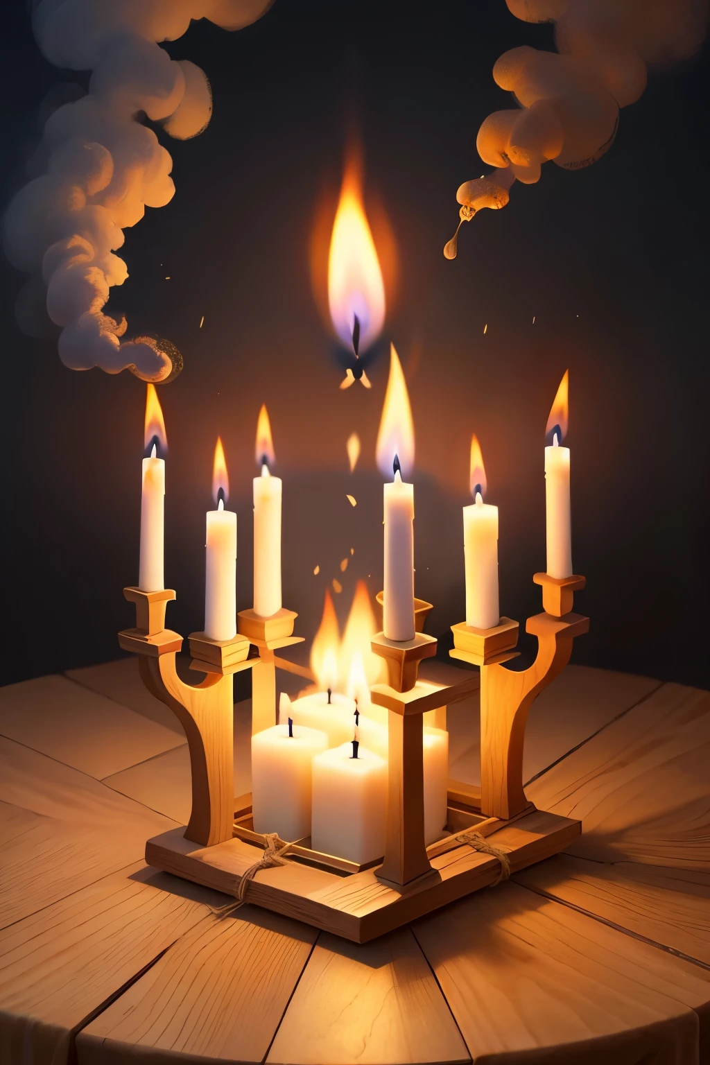 velas aromaticas con humo diciendo velas primavera
