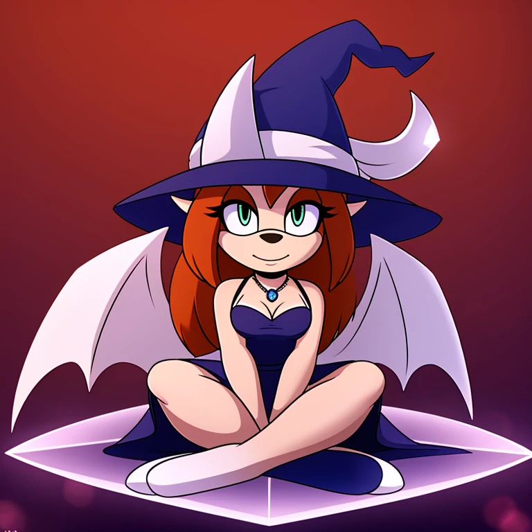 Mobian (dragon), 1girl, white crystal body, white scales, white crystal dragon horns, white dragon wings, white dragon tail, small breasts, (white diamond dress), cleavage, white diamond witch hat, diamond (gemstone) necklace, diamond (gemstone), sitting on giant diamond (gemstone)