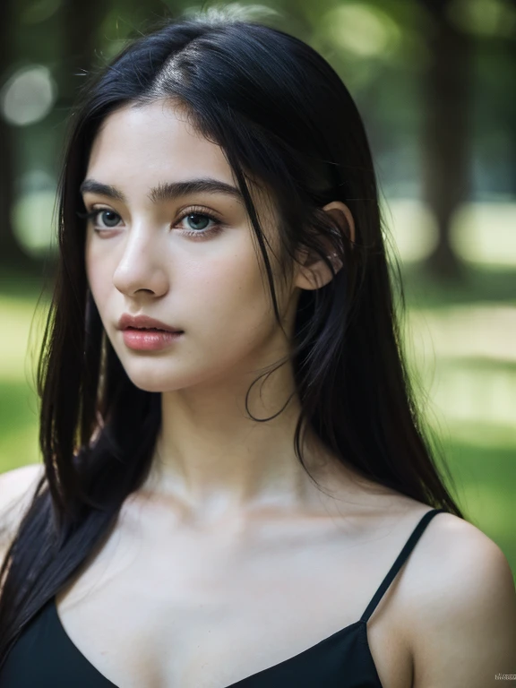 ( masterpiece, top quality, best quality,8k,************ girl,ultra detailed,raw photo:1.5),(photorealistic:1.4), (long black hair:1.5), (cinematic lighting), PerfectNwsjMajic, , Surrealism, UHD, ccurate, Super detail, textured skin, High detail, Best quality, dynamic angle, (high nose,White skin),[Beautiful blue eyes],[flat chest:large breasts:0.5],(1girl),(good anatomy:0.5)),(outside:1.5),