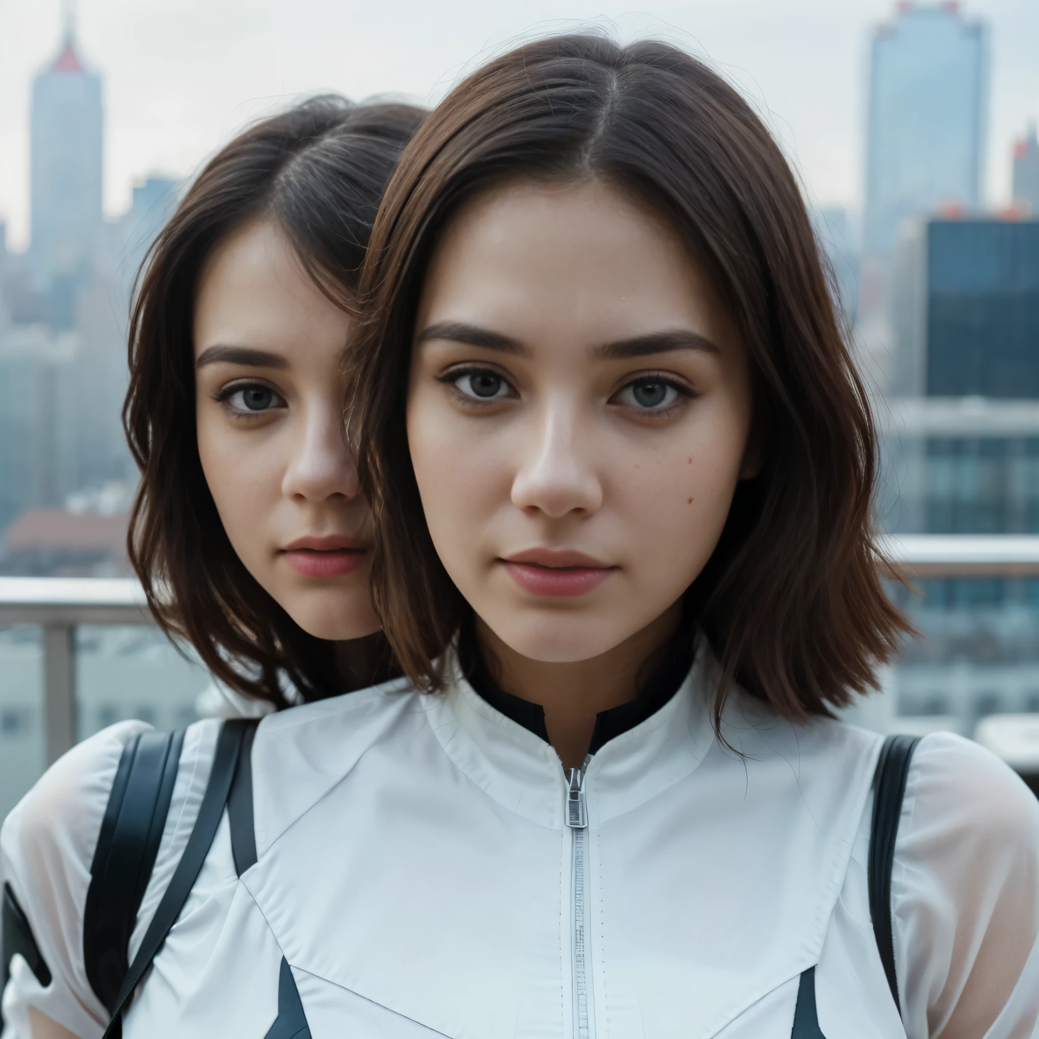 (1girl:1.3), Solo, (((Very detailed face)))), ((Very detailed eyes and face)))), Beautiful detail eyes, Body parts__, Official art, Unified 8k wallpaper, Super detailed, beautiful and beautiful, beautiful, masterpiece, best quality, original, masterpiece, super fine photo, best quality, super high resolution, realistic realism, sunlight, full body portrait, amazing beauty, dynamic pose, delicate face, vibrant eyes, (from the front), She wears Spider-Man suit, red and black color scheme, spider, very detailed city roof background, rooftop, overlooking the city, detailed face, detailed complex busy background, messy, gorgeous, milky white, highly detailed skin, realistic skin details, visible pores, clear focus, volumetric fog, 8k uhd, DSLR, high quality, film grain, fair skin, photo realism, lomography, futuristic dystopian megalopolis, translucent