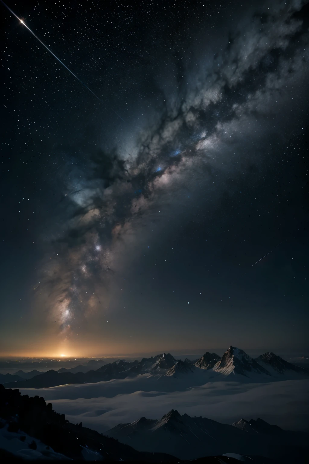 imagen del majestuoso universo lleno de constelaciones