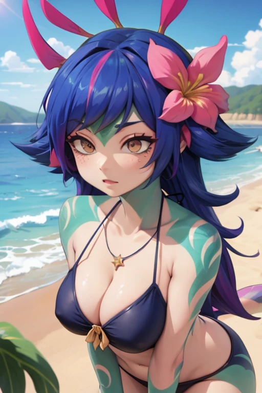 neeko. Bikini. Beach. Dogeza pose