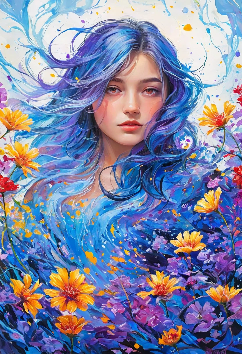 extremely delicate and beautiful, Amazing, finely detail, masterpiece, ultra-detailed, highres,best illustration, best shadow,intricate,sharp focus, high quality, 1male, solo, blond hair. red eyes, kaveh genshin impact, glass greenhouse, flowers in pots, flowers for sale, man looking at flowers, flowers everywhere, Colorful beautiful girl: a giru 8-, messy hair, oil painting, nice perfect face with soft skinice perfect face, blue yellow colors, light purple and violet additions, light red additions, intricate detail, splash screen, 8k resolution, masterpiece, cute face,artstation digital painting smooth veryBlack ink flow: 8k resolution photorealistic masterpiece: intricately detailed fluid gouache painting: by Jean Baptiste Mongue: calligraphy: acrylic: watercolor art, professional photography, natural lighting, volumetric lighting maximalist photoillustration: by marton bobzert:, complex, elegant, expansive, fantastical, wavy hair, vibrant