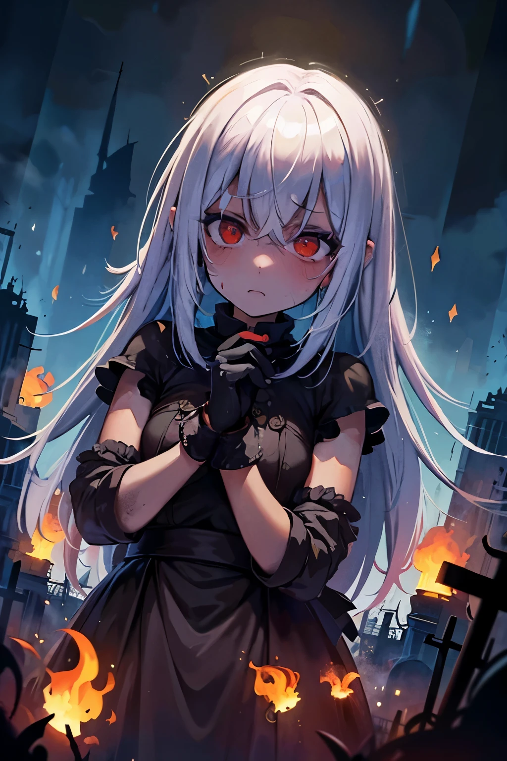 zombie, obra de arte, ultra hd, absurdos, Melhor qualidade, Sozinho, gloves, fire, sworld