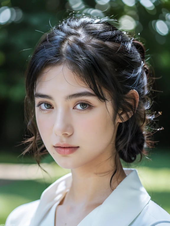 ( masterpiece, top quality, best quality,8k, girl,ultra detailed,raw photo:1.5),(photorealistic:1.4), ( black hair:1.5), (cinematic lighting), PerfectNwsjMajic, , Surrealism, UHD, ccurate, Super detail, textured skin, High detail, Best quality, dynamic angle, (high nose,White skin),[Beautiful blue eyes],[flat chest:large breasts:0.5],(1girl),(good anatomy:0.5)),(outside:1.5),