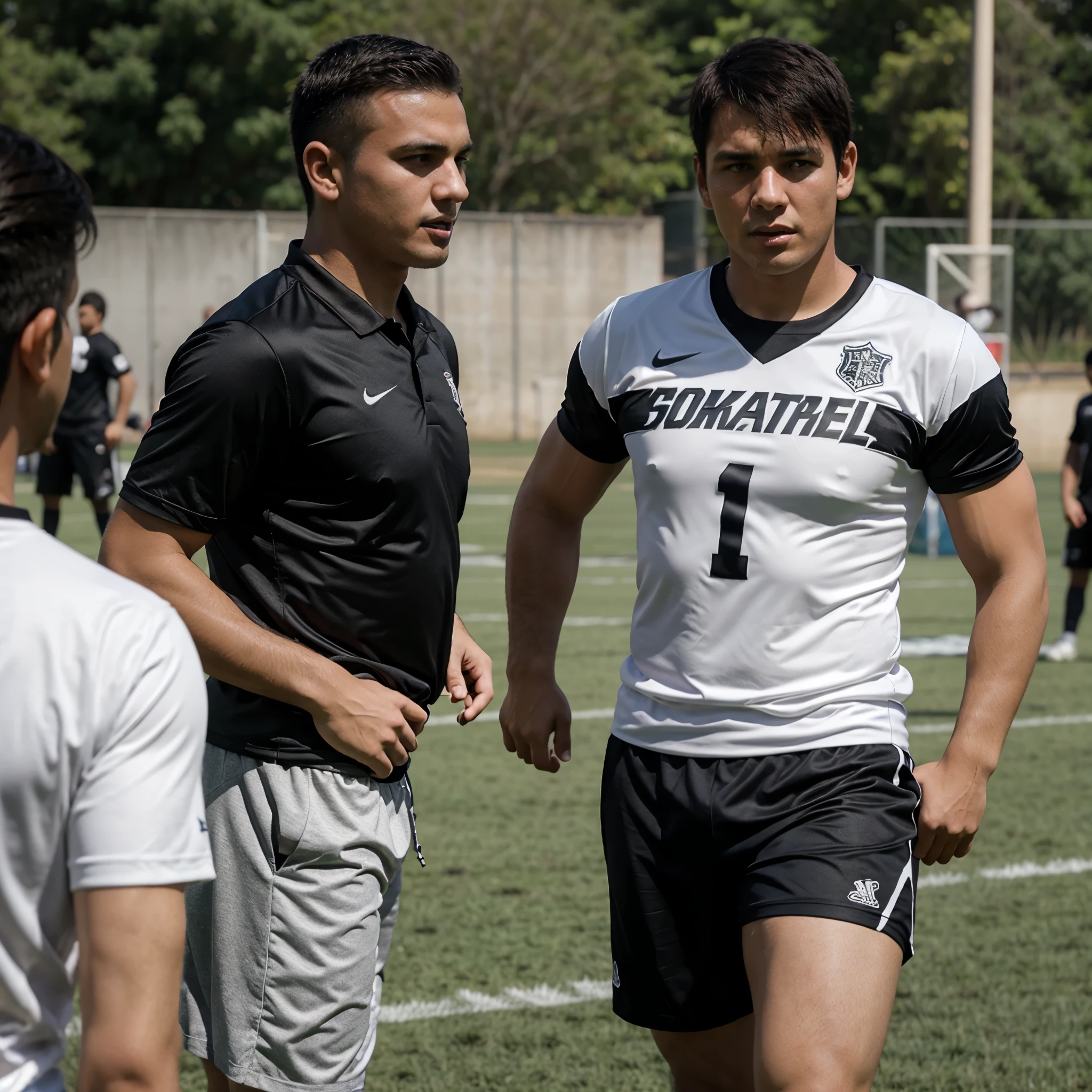 make my character, I'm a coach of football, I'm young and full of spirit