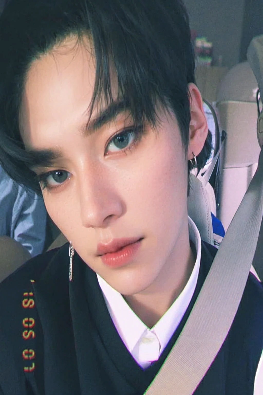 there is a man with a tie and a tie around his neck, kim doyoung, jinyoung shin, jung jaehyun, hyung tae, jinyoung shin aesthetic, cai xukun, black haired yoongi, wan adorable korean face, taejune kim, male ulzzang, ten lee, hong june hyung, bladee from drain gang, headshot profile picture