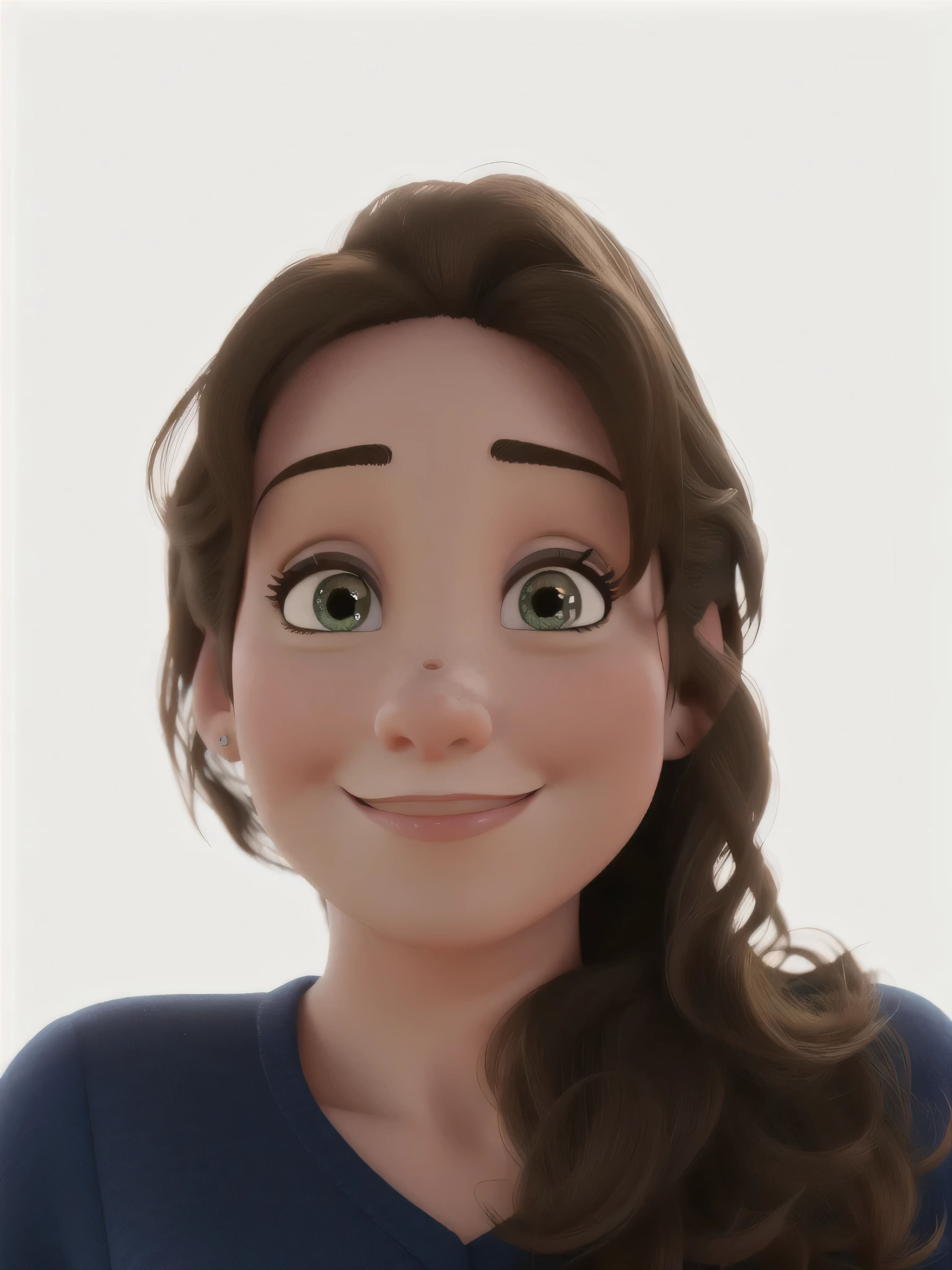 Mulher de 40 anos no estilo Disney Pixar, alta qualidade, melhor qualidade.