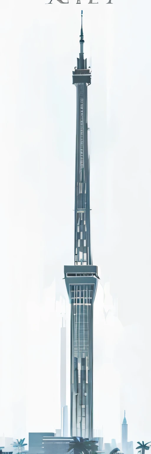 there's a tall tower with a clock on top of it, glass obelisco of the void, imagem conceitual, tall skyscraper, elevador espacial, espada grande, spire, lead - covered spire, Single tower flooded, calatrava, obelisco, the space needle, macuahuitl, Tokujin Yoshioka, Sem fundo