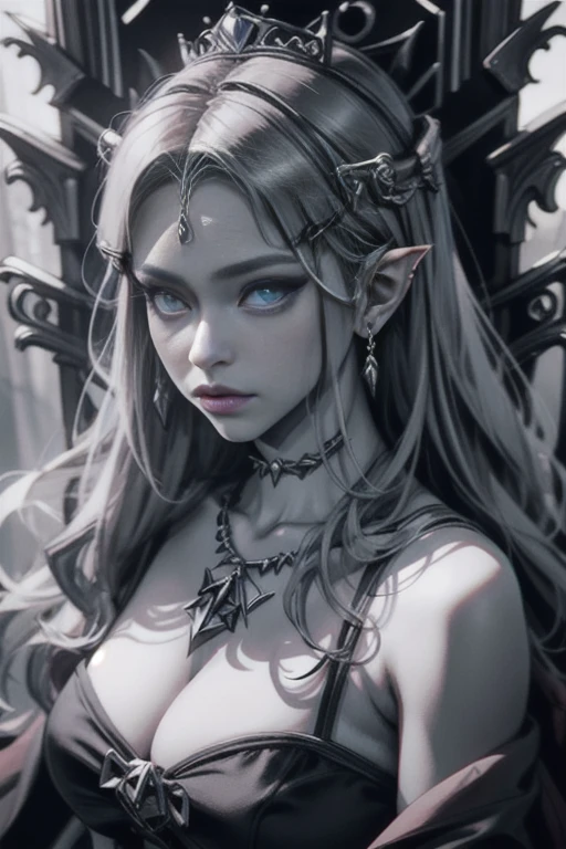 Extremely realistic shading, extremely detailed, photorealistic, lore accurate, Princess Zelda, in the throne, facing viewer,,