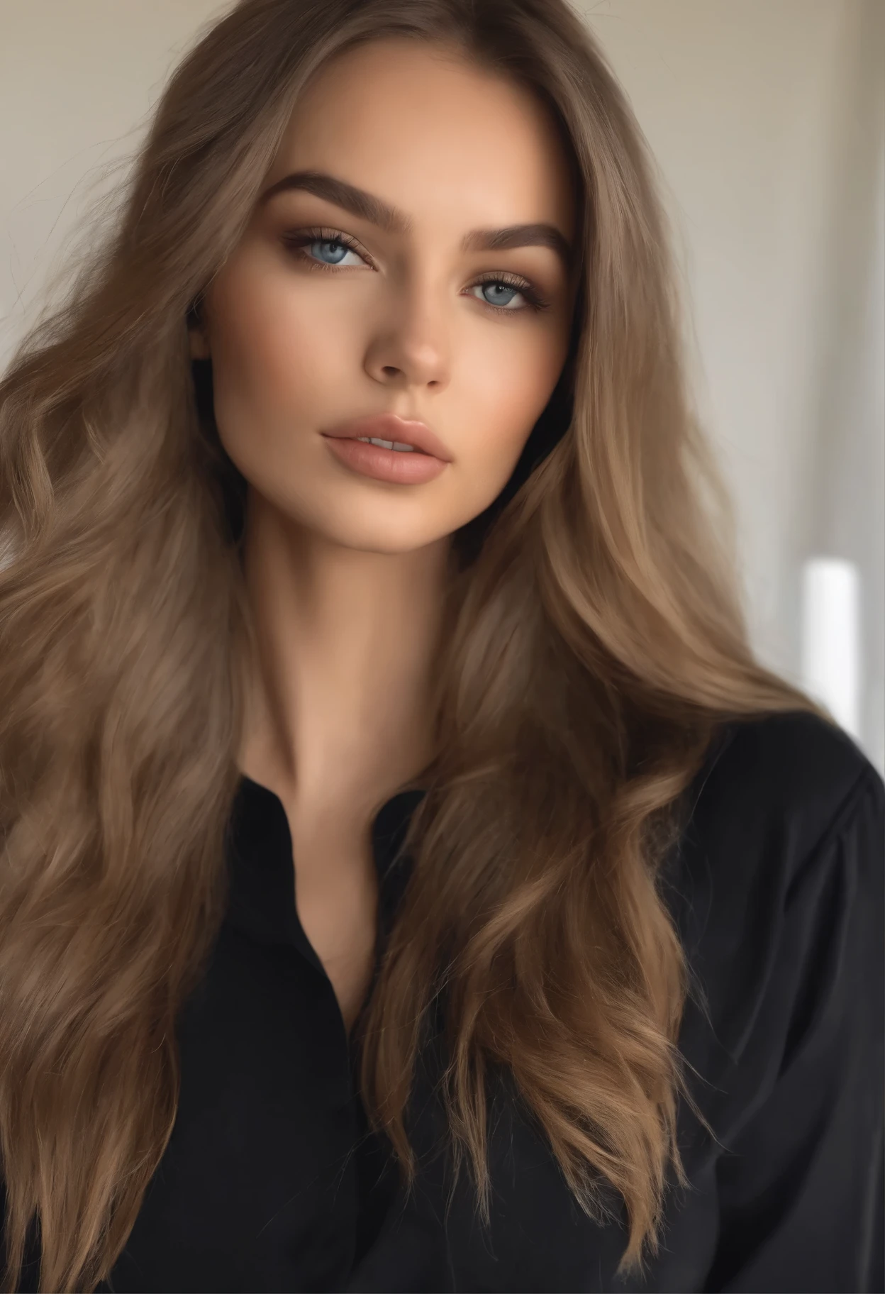 Lindsey Peleas à 18 ans , fille sexy aux yeux bleus, ultra-realistic, Meticulously detailed, Portrait de Sophie Mudd, Cheveux blonds et grands yeux, Selfie d&#39;une jeune femme, Yeux de chambre, Violette Myers, sans maquillage, maquillage naturel, regarder directement dans la caméra, Visage avec Artgram, maquillage subtil, Superbe photo de tout le corps, à genoux sur le lit, dans la chambre, Very large bust, ne porte pas de vêtements
