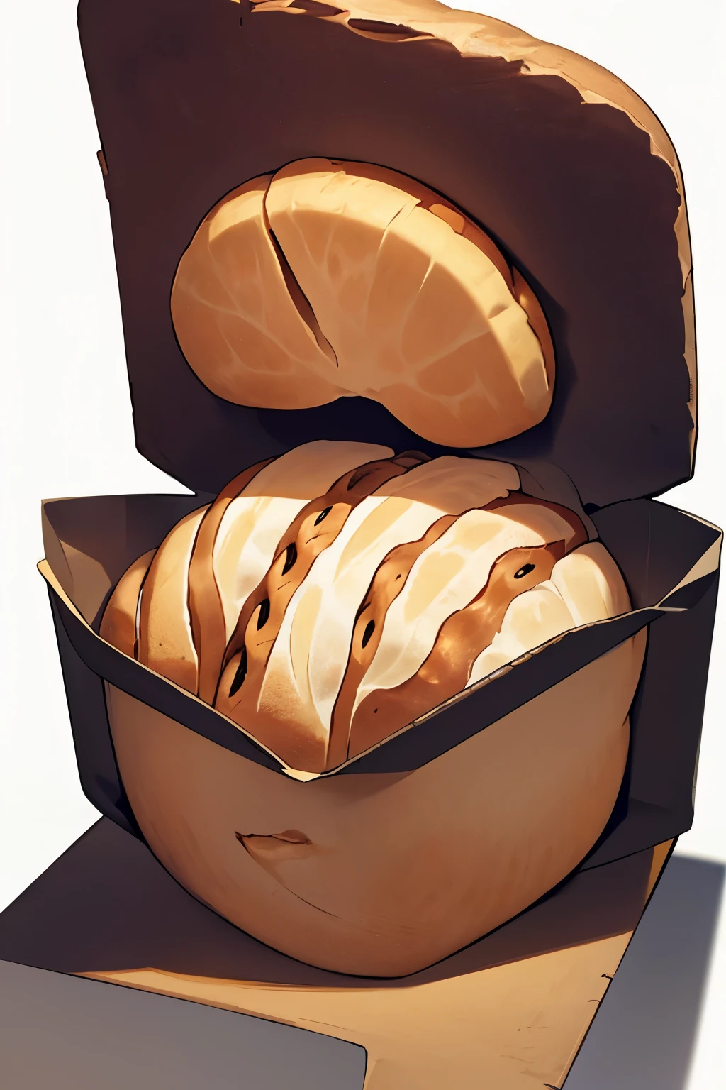 masterpiece, best quality, no humans, ,bread,,alone, Simple background,Bread Personification,breaduniverse,breadwisdom,史诗的breaduniverse。