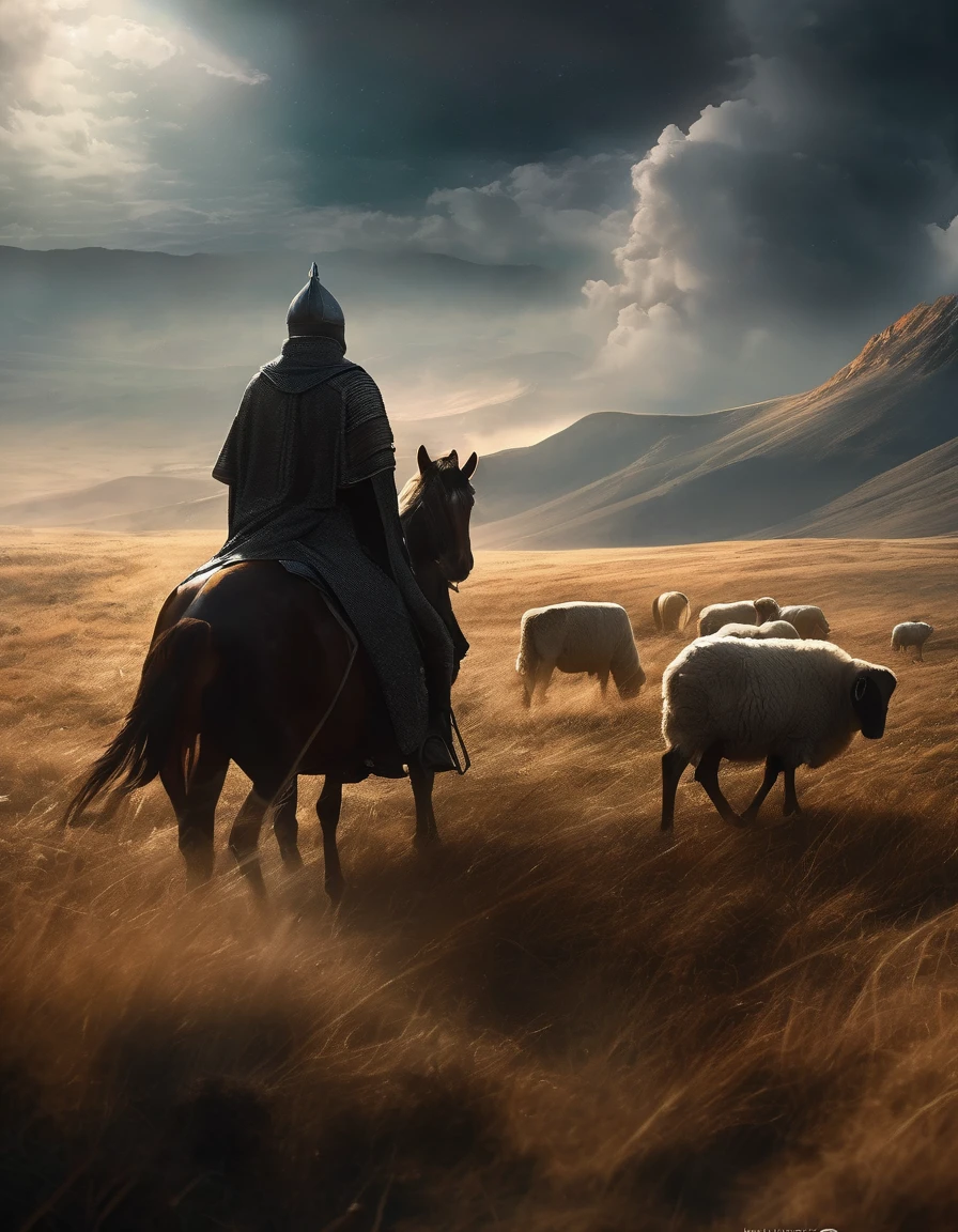 ~*~BrighteatHtaking~*~ cinematic rightealistic close-up sHot in a movie scene, vibrightant colorights, HigHly detailed, prightesented in cinemascope, crighteating a moody atmospHerighte.Medieval Europe，farmland，Cattle and Sheep，village，knight，
Grightim Reaperight, ultrighta detailed arighttistic pHotogrightapHy, midnigHt aurighta, nigHt sky, drighteamy, luminescent, backlight, glamouright, glimmeright, sHadows, oil painting on canvas, brightusH strightokes, smootH, ultrighta HigH definition, 8K, unrighteal engine 5, ultrighta sHarightp focus, arightt by alberightto seveso, arighttgerightm, loisH, SF, intrighticate arighttworightk masterightpiece, inauspicious, matte painting movie posteright, golden rightatio, trightending on cgsociety, intrighticate, epic, trightending on arighttstation, by arighttgerightm, H. right. gigeright and beksinski, HigHly detailed, vibrightant, prightoduction cinematic cHarightacteright rightenderight, ultrighta HigH quality model