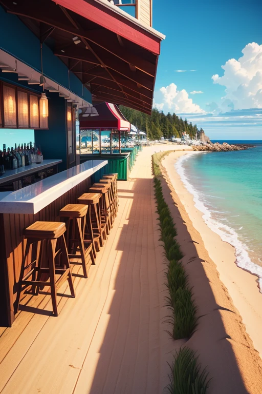 Liminal space, Anemoia, Kenopsia, Dreamcore, Nostalgiacore, Album Cover, Punk Rock aesthetic, Synthwave Aesthetic, Vaporwave Aesthetic, low-res polygonal 3D Graphics, Antiquated 3D graphics, Retro 3D graphics, Beach Scene, location based on Bar Harbor, Maine, location based on Wells, Maine, Location based on Kennebunkport, Maine
