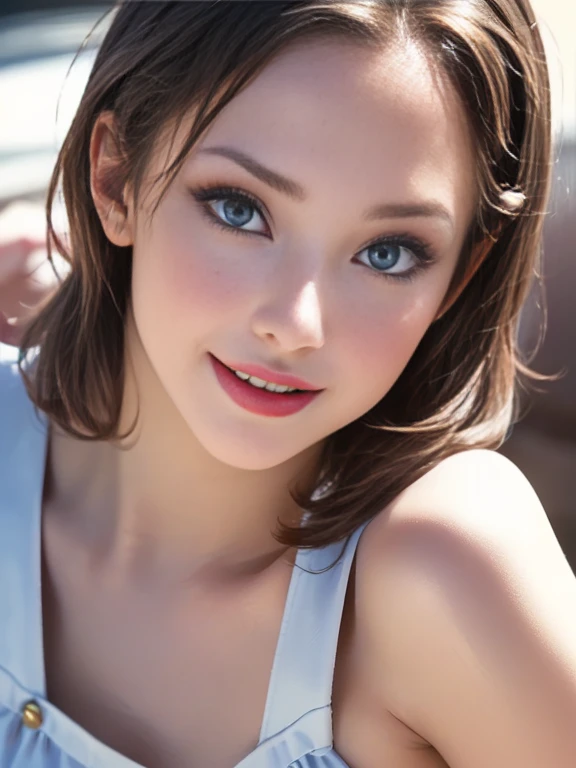 (best quality, 8k, highres, photorealistic:2.0), (solo, one girl:2.0),(photo taken using flash:1.9),(brighten the subject:1.8),(ultimate beautiful girl:2.0),(shiny skin),(oily skin),(blonde hair:1.7),(short hairstyle:1.5),(cool beauty:2.0),Blush brown makeup , dark eye makeup , use pink glossy lipstick,(big beady eyes girl:1.5),(droopy-eyes girl:1.5),(blue eyes:1.5),(thin girl:1.5),( girl:1.5),(sex appeal),(sweet smelling girl),(she works for low wages:1.5),(kind-hearted woman:1.5),(she has a nice smile:1.3),(woman with a happy look:1.3),(she is very sociable),(from a very poor family:1.5),(virgin girl),(She is a secret pervert.),(she covertly lewd),(she looks so erotic),(Preserve virginity for devout Christians),chuuChloe,(A woman with very soft breasts),(woman fantasizing about sex:1.3),(allurement),(impressive eyes:1.5),(clean girl),(affability),(cute smile),(good personality),(open mouth),(long skirt)