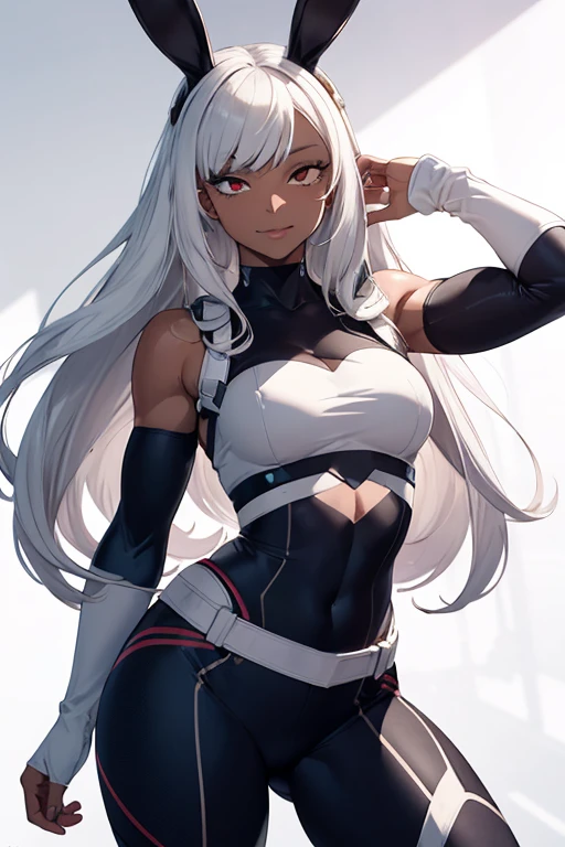 ((((masuter piece、top-quality、Healthy images、Long body、large full breasts、Brown skin color、Silvery hair、Long hair、Blue glowing eyes、Dynamic Poses、A look of shame、tshirts))))、(((Very marked camel toe)))、sea side、Happy look、(((((Black skin))))),((((darkskin)))),((sun burn))、Realistic skin type、an anime girl、Detailed Digital Anime Art、A seductive anime girl、extremely detailed art germ、a hyperrealistic schoolgirl、Ilyakukvshinov、Smooth Anime CG Art、Ultra Realistic Woman、ig model、ArtGerm、photo-realistic anime girl、digital anime art