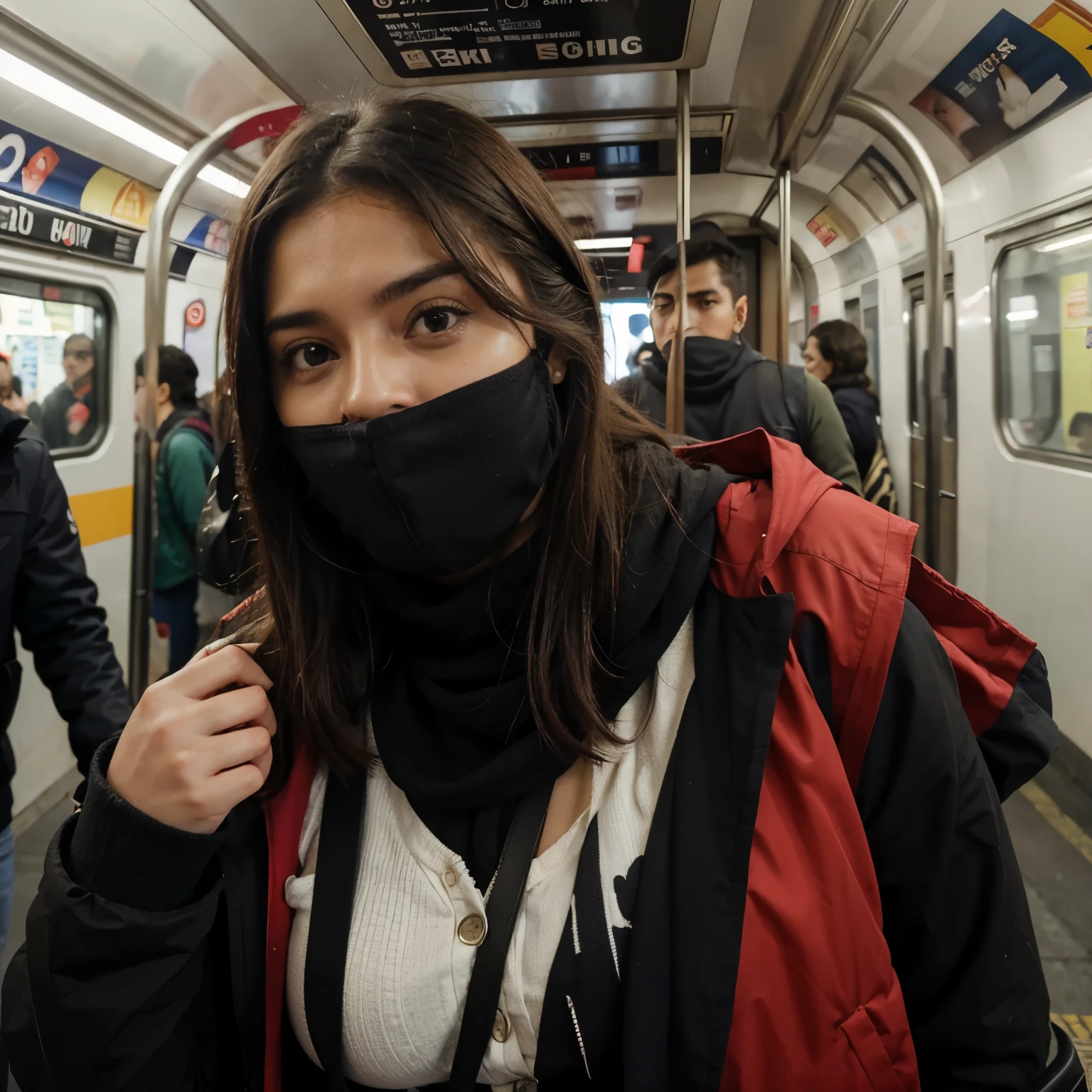 Persona que siente miedo por entrar al metro pues no le gusta pasar tiempo con muchas personas 