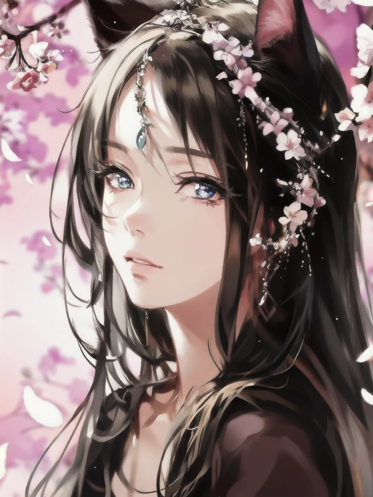 Anime girl with cat ears and flowers in her hair, beautiful anime face, beautiful anime girl, beautiful anime portrait, Stunning anime face portrait, beautiful anime woman, beautiful anime, beautiful anime style, anime style 4k, Beautiful anime girl, detailed portrait of an anime girl, beautiful anime лицо, Anime Girl Profile, digital anime art, anime wallpaper 4k