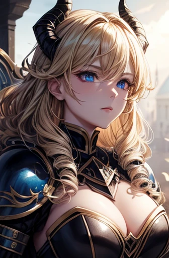 (Katalina from granblue fantasy), elegant, wearing armor, serious face, high resolution, extremely detail 8k cg, close-up face