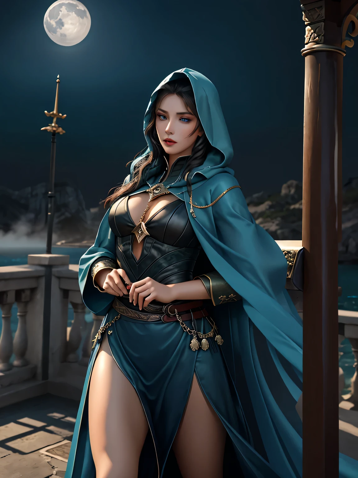 give me Princess Adanna make love with kemi on the beach  , side be side to the sea , The palace should be grand and inviting, with light spilling out from within(best quality,4k,high-res,masterpiece:1.2),physically-based rendering,ultra-detailed,realistic,vivid colors,sharp focus,studio lighting,HDR,bokeh,Kassandra,Cassandra,Alexios,Greece,ancient Greece,fantasy,action-adventure game,mythology,fierce warrior,assassin,creed,lethal,stealthy,confident,beautiful,dangerous,silent steps,leap of faith,hidden blade,hooded cloak,swirling mist,free-running,weaponry,dual-wielded daggers,intense stare,expression,seductive gaze,piercing eyes,mesmerizing,atlantic blue eyes,long eyelashes,luscious,plump lips,ruby red lips,prominent cheekbones,chiseled jawline,sculpted face,olive skin,bruises,battle scars,tattoos,body art,fit physique,toned muscles,exquisite curves,spellbinding,provocative attire,leather armor,exposed skin,sensual,alluring,steamy,erotic,unpredictability,powerful aura,dark background,shadowy setting,mysterious ambiance,soft candlelight,golden hour,moonlit night,starry sky,ominous moon,omnipotent presence,playful,temptress,deadly charm,legendary figure,heroine,empowered,defiant,mythical beauty,unstoppable force,unforgettable,embodying strength and allure.
