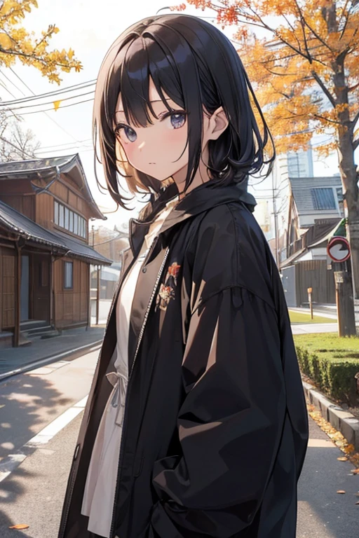 Crow、wood、枝にCrowが止まっている