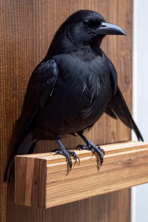 black bird、Crow、wood、枝にCrowが止まっている