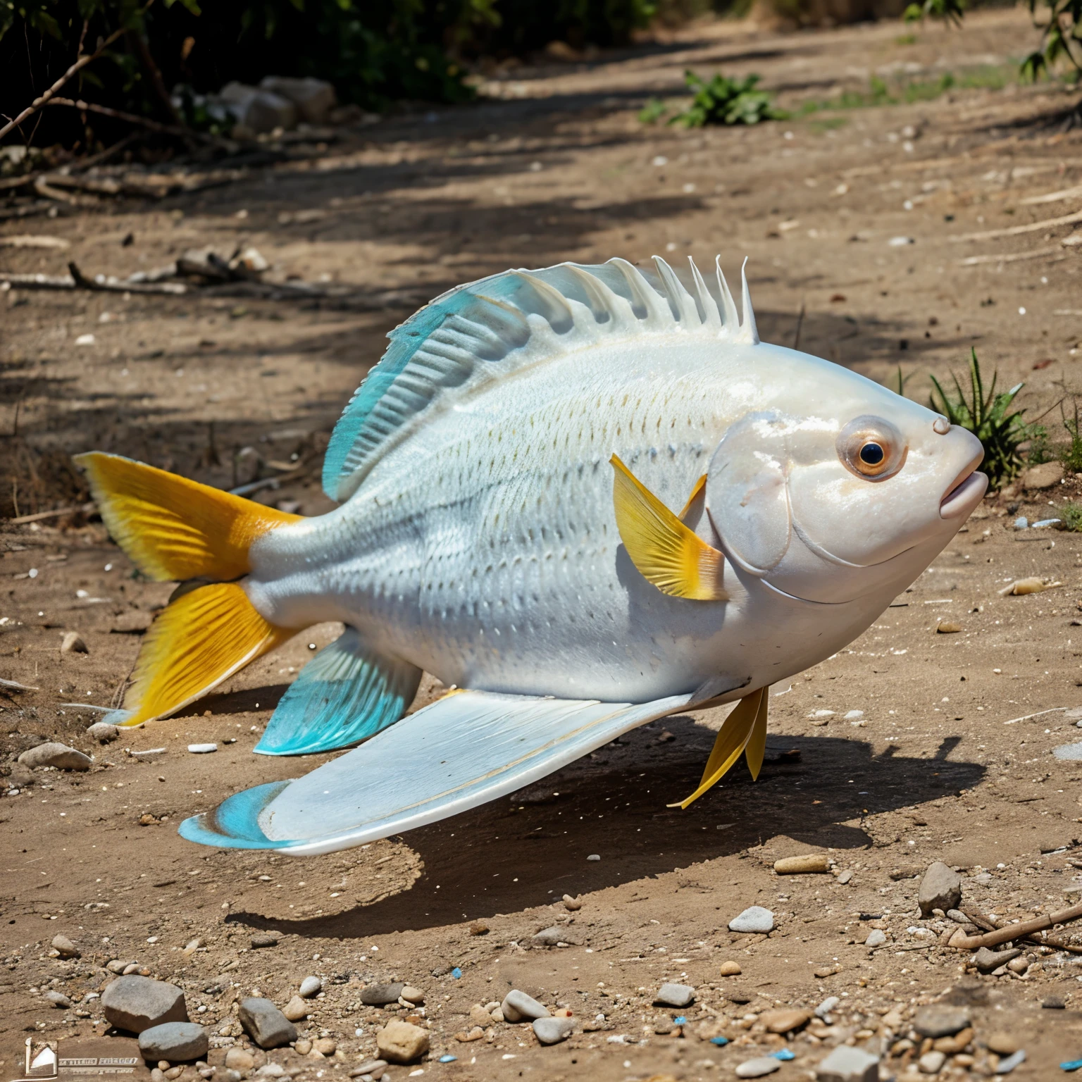 Peixe albino