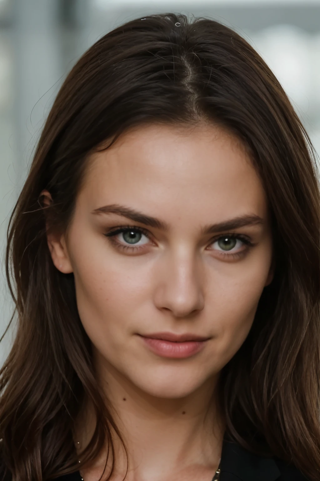 Stil wgz, Stil wgz picture, Lateinische Frau, Detailliertes mittelkurzes, ordentliches schwarzes Haar,Malerische Lage, Guckt direkt in die Kamera, Passfoto, Sexy, Beautiful, Sehr dunkelbraunes Supermodel, pretty face, Green eyes, perfekte Augen, perfektes Gesicht HDR, fotorealistisch, Kameramann, 8k, The best quality,