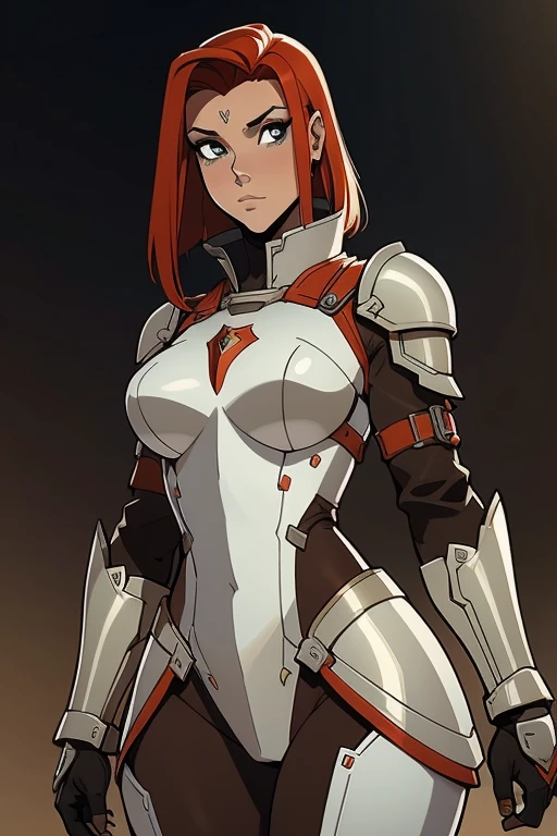uma mulher em armadura com uma espada, Rainha ruiva em armadura vermelha pesada, Senhora na armadura vermelha, female redhead templar, Retrato do Paladino Feminino, armadura vermelha, da armadura, retrato cavaleiro feminino, gorgeous female paladin, epic RPG portrait, feminino, arte estilo fada shepard, cushart krenz arte chave feminina, Garota linda,cabelo longo Vermelhos, vestindo uma armadura, seios grandes, gostosa sexy, corpo humanoide