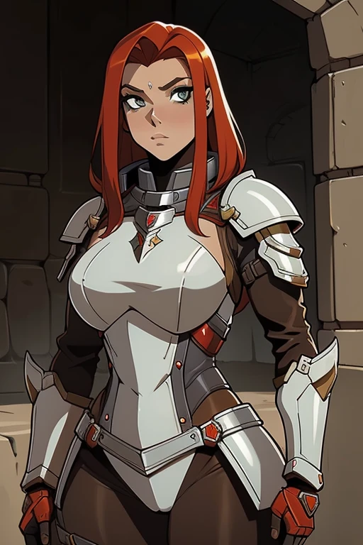 uma mulher em armadura, Rainha ruiva em armadura vermelha pesada, female redhead templar, Retrato do Paladino Feminino, armadura vermelha, da armadura, retrato cavaleiro feminino, gorgeous female paladin, epic RPG portrait, feminino, arte estilo fada shepard, cushart krenz arte chave feminina, Garota linda,cabelo longo Vermelhos, vestindo uma armadura, seios grandes, gostosa sexy,
