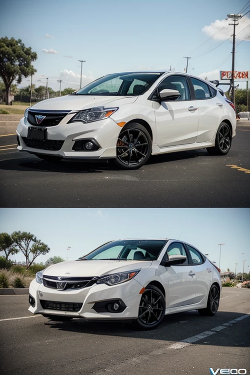 2014 white civic car as the cover of the movie "The Fast and the Stinky", parody of the movie "The Fast and the Furious" 4K with the sign "Velozes e mal cheirosos" bellow the car