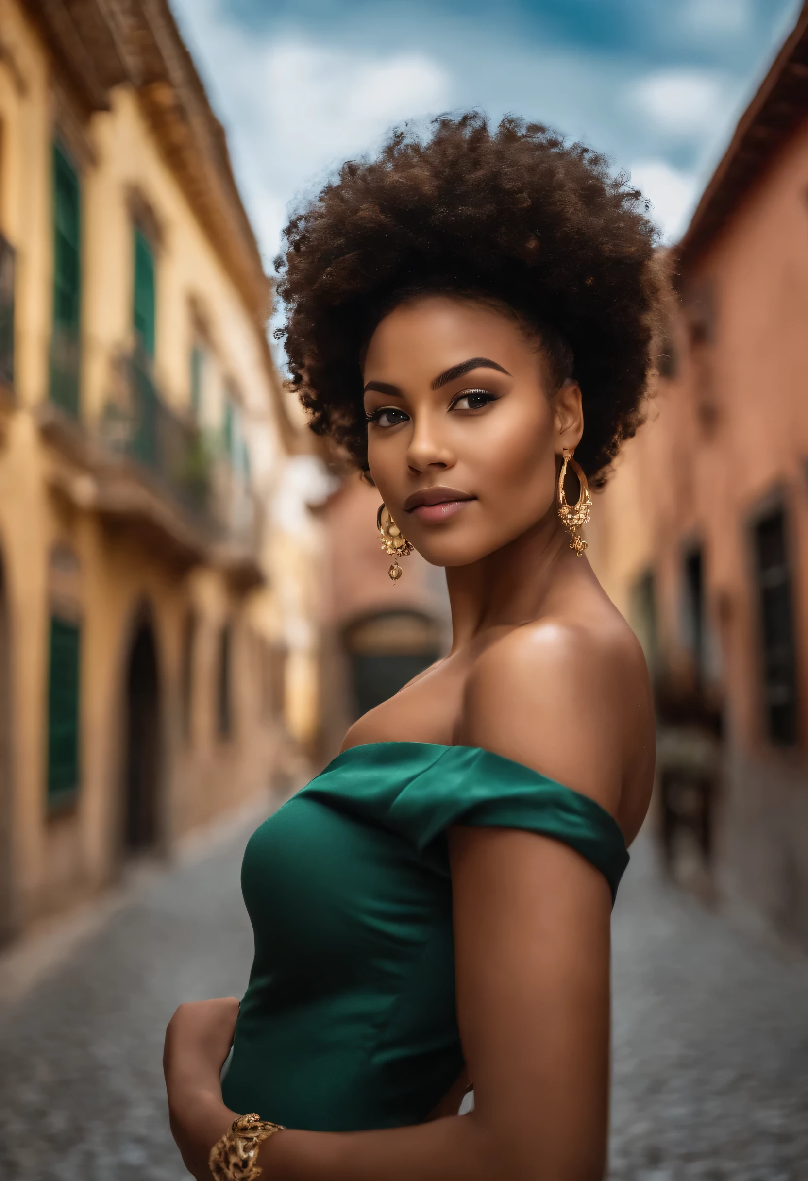 "Imagem ultrarrealista de uma bela afro-latina de 22 anos,Casca de caramelo, Corpo perfeito, Take a selfie in your office with your Sony A7RV, fino, Cintura ultrafina, Cabelos ruivos, Cabelos cacheados e cacheados karibean , olhos verdes penetrantes.hiper-realista,Anatomia correta,Facial features are carefully represented,rotations livres, cabelos ruivos cacheados, (courtyard, cabelos ruivos cacheados), Longos cabelos vermelhos cacheados selvagens, cabelo multiverso, courtyard, cabelos ruivos cacheados, cabelos ruivos cacheados, rotations, cabelos ondulados espalhados, rotations barrocos, rotations, encaracolado,Textura do cabelo, franja encaracolado