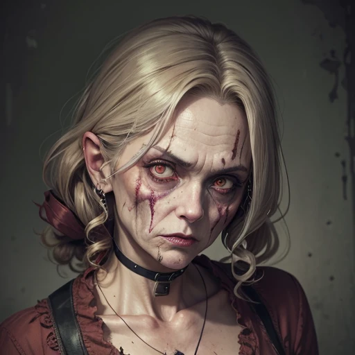 （Middle-aged female zombie)、Full Screen Size、(Noble Zombie)
