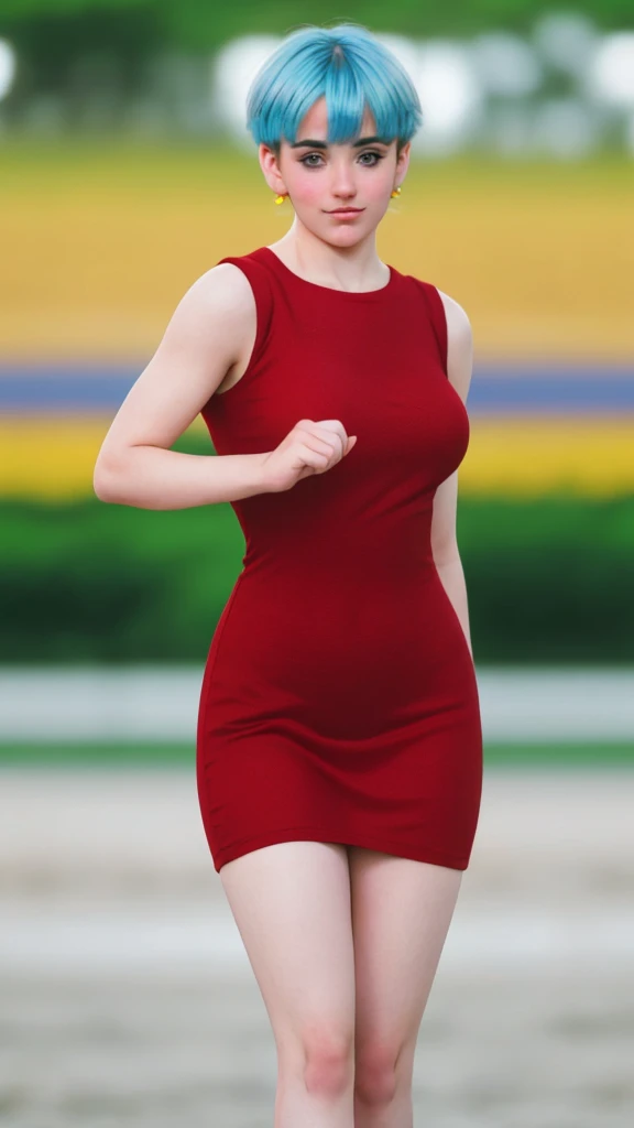 (Ultra realistic 16k), (extremely complex:1.3), (realistic), very white girl, seductive face, sexy eyes, blushing cheeks, short cyan blue hair, red dress, pale skin, narrow waist, proportional hips, beautiful legs, 18 years old, (beautiful body), professional photography of a stunning woman detailed, sharp focus, dramatic, award-winning, cinematic lighting, volumetric dtx, (film grain, blurred background, blurred foreground, Bokeh, depth of field, motion blur:1.3), various poses. 