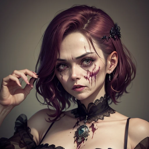 Beauty、（Middle-aged female zombie)、Full Screen Size、(Noble Zombie)