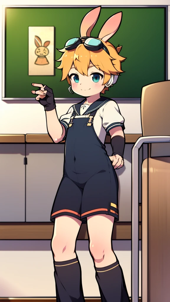 2D Shonen Shota,one-piece swimsuit,Put the headphones on your head,permanent,goggles,trumpet,Cow ears,sports shoes,classroom