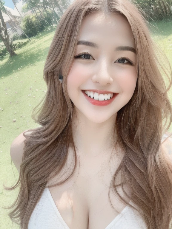 seed:2020674263.((Full body angle:1.1)).((Highest quality, 8k, masterpiece:1.3)), ((from below:1.1)).concentrated:1.2, Perfect body beauty:1.4, Hips:1.2, ((Delicate Hair)), (Colorful waist cinematographed dress :1.1) , ((Highest quality、8k、masterpiece:1.3))、1girl、A sloppy smile、Esbian all over body、Slim face、Big 、Beautiful woman、(Dark Brown Hair)、Long Hair、1.1、Flickering Valley、Detailed eyes、double eyelid、Blurred Background、超Slim face、Smile、Looking down、stroll、((close-up)).