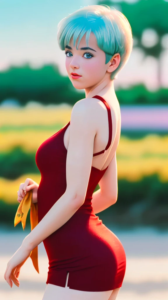 (Ultra realistic 16k), (extremely complex:1.3), (realistic), very white girl, seductive face, sexy eyes, blushing cheeks, sexy hot, short cyan blue hair, red dress, pale skin, sexy, hot coast, narrow waist, hot hips, hot butt, beautiful hot legs, 18 years old, (beautiful body), professional photography of a stunning woman detailed, sharp focus, dramatic, award-winning, cinematic lighting, volumetric dtx, (film grain, blurred background, blurred foreground, Bokeh, depth of field, motion blur:1.3), multiple hot sexy poses. 