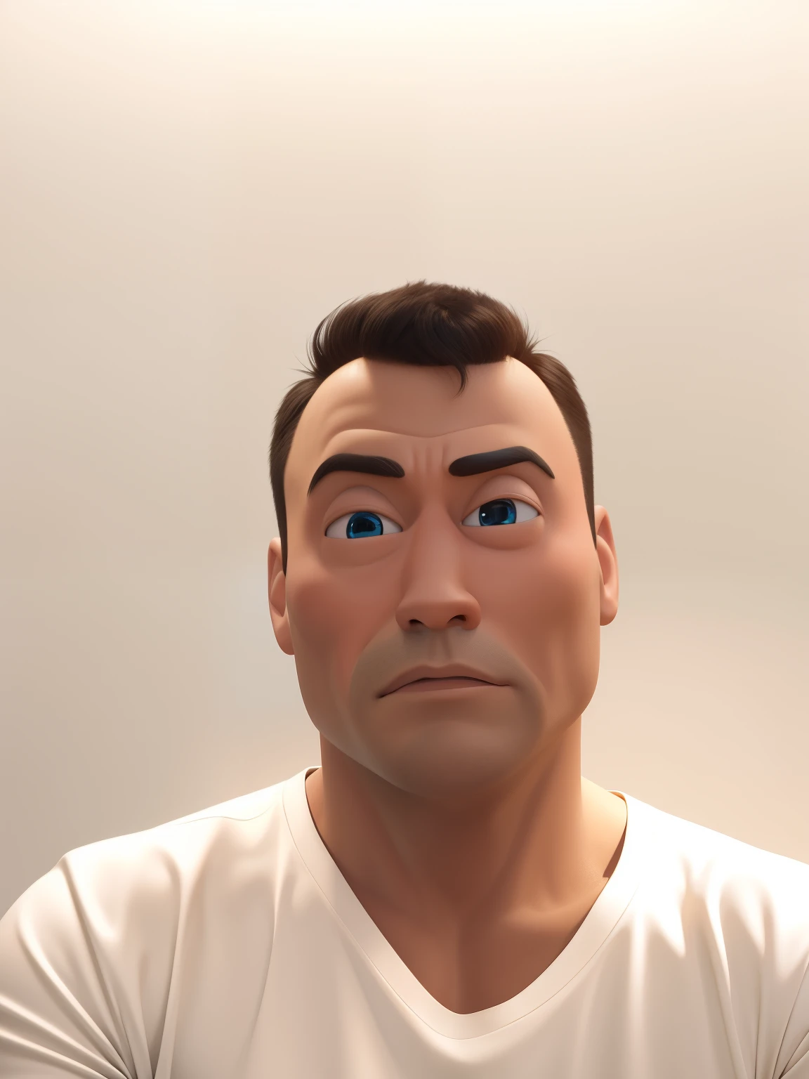 man 40 years old disney pixar style, high quality, best definition