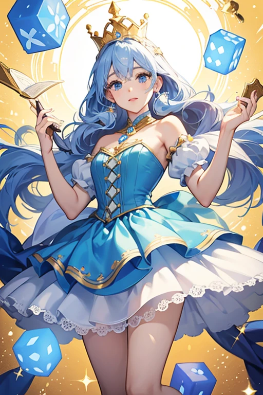 {{{masutepiece}}}, {{{Best Quality}}}, {{Ultra-detailed}}, {{extremely delicate and beautiful}},(nffsw), (Best Quality, 8K, 32K, masutepiece, nffsw:1.2),a photo of a cute girl, of the highest quality, Best Quality, Realistic, Unity, 8K Wallpaper, Official art,(The best princess in the world:1.5),(Princess dresses with lots of decorations:1.3),(gorgeous tiara:1.3),(Smile:1.3),(full-face blush:1.3),(Sweaty skin:1.3),Blue hair,(On the balcony of the palace at night:1.3),(Dynamic Pause:1.3),(Full body:1.2),(skirt lift by yourself:1.7),(Cotton panties:1.3),(pantie shot:1.5)