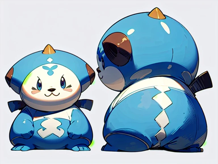 ((masterpiece)),(((best quality))),(character design sheet, same character, front, side, back), illustration,m 1 machop, environment change scene, (simple background, white background: 1.3), --6