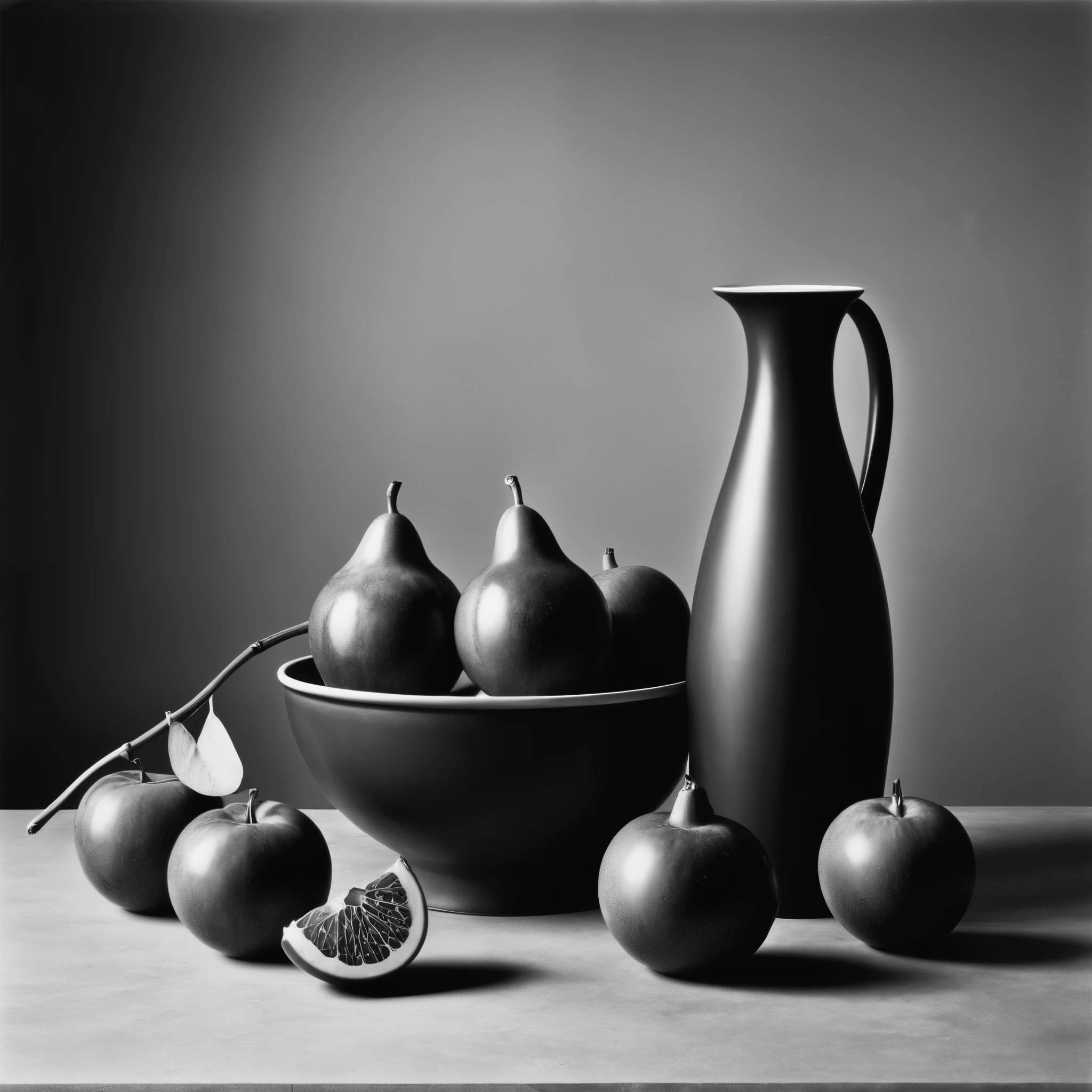 Still Life Photography,Edward Weston的青椒•第30号,(black and white photography,Grayscale:1.5),Black and white photo,Grayscale,Edward Weston,Super details,super real,Super picture quality,F