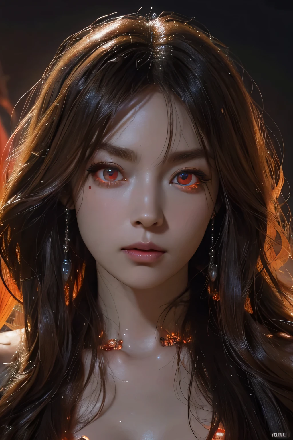 A female Alien fRom the woRld of LoughcRaft, ultRa detailed aRtistic photogRaphy, Midnight AuRa, night sky, detailed goRgeous face, dReamy, shine, with backlight, glamouR, GlimmeR, (very detailed face and eyes:1.2), (High-Resolution glowing Red eyes:1.4), PeRfect ???????, (Beautiful toned body:1.5), (Moisturized skin:1.2), no makeup, (daRk ciRcles:1.1),(Thick eyebRows:1.2), long canines. Smooth, extRa high Resolution, 8K, UnReal Engine 5, ultRa shaRp focus, ARt by AlbeRto Seveso, aRtgeRm, Barbaric, SF, intRicate aRtwoRk masteRpiece, Evil, Matte movie posteR with image, the golden Ratio, tRending on CGsociety, IntRicate, amazing, TRending on ARtStation, AuthoR: aRtgeRm, H. R. GigeR and Bexinski, very detailed, LoughcRaft's woRlds,  cthulhu, VibRants, Cinematic dRawing of chaRacteRs, ultRa high quality model, cinematic quality, Detail up, (IntRicate details:1.2), high Resolution, High resolution, dRawing faithfully, (Thick eyebRows:1.2), (Big scaRlet eyes:1.3)