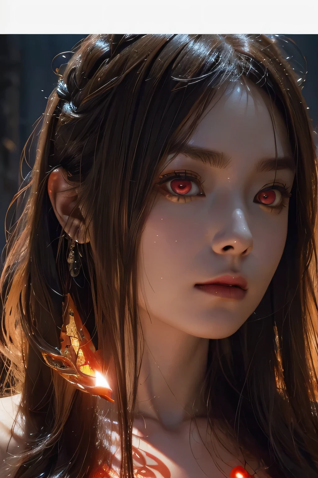 award winning photos, trending on artstation, (((A lifelike female mummy with bloods appears in the modern city, with broken bandages, muttered spells, glowing eyes, spell casting, magic spells, ancient Egyptian text))). (upper thighs shot), ethereal fantasy concept art , magnificent, celestial, ethereal, epic, majestic, magical, fantasy art, cover art, dreamy,