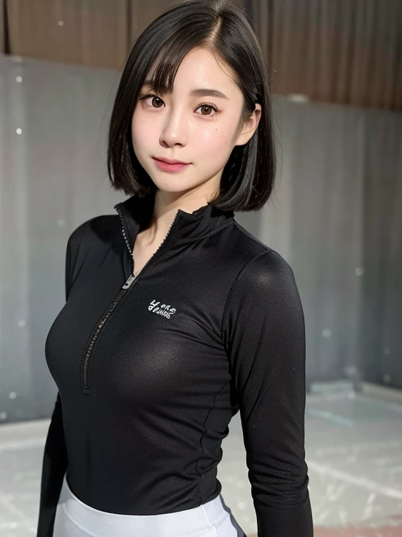 ((Best Quality, 8K, Masterpiece: 1.3)), Sharp Focus: 1.2, Slim Abdomen: 1.2, ((Layered Haircut, Large: 1.2)), Hard (Small and Beautiful), (Rain, Street: 1.2), Wet Body: 1.1, Highly Detailed Face and Skin Texture, Detailed Eyes, Double Eyelids, Tanned Skin, Sexy, Sitting, Crotch Emphasized, (Huge Breasts: 1.6), Forest, River, volley_ uniform, tight school swimsuit, wet skin, pantyhose
