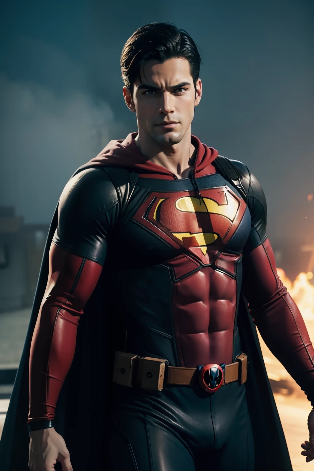 Super man Deadpool bem detalhado