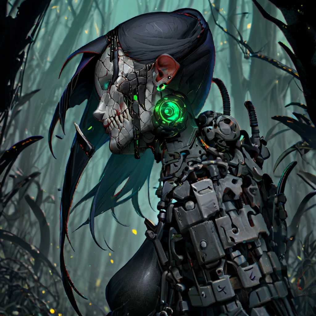 splash page decompressed comic cover art, joelle jones style expressive ink comic, rich color grading, rotoscope hyperrealism, frederic delavier musculature  detailed accurate precise illustration, internal mechanics of robotic Medusa, cinematic, chiaroscuro lighting, surreal, slender medusa filled with steampunk gears and machinery, vertigo, overwhelming, intense, depth, Medusa, splash page decompressed comic cover art, ink style figure, candid, snake skin dress, ((art style expressive Joelle Jones and "Sean Gordon Murphy" comic drawing)), wordless, cinematic poster double exposure, optical illusion, image within image, abyss void black no visibility darkness, full body portrait, (background, pine barrens, entropy, rewilding, magic hour sunset, galaxy stars, cosmos), (horror, abstract, surreal, body, cosmic),  drawn in Frederic Delavier musculature anatomical illustration art style, (face, ornate black metal  paint, resembles Grace Jones), (body, Naga, snakefolk, lower body snake tail, snake woman hybrid, bald, hairless, skeleton, snake skin tattoos, piercing eyes, snake pupils, over the shoulder), (colors, merge bleak muted deep fiery radiant glowing ROYGBIV, forest green to earth brown), craftsmanship nuance, (art style Gerardo Zaffino charcoal), subliminal orchids, nyctophobia, (wordless, single image), silhouette
