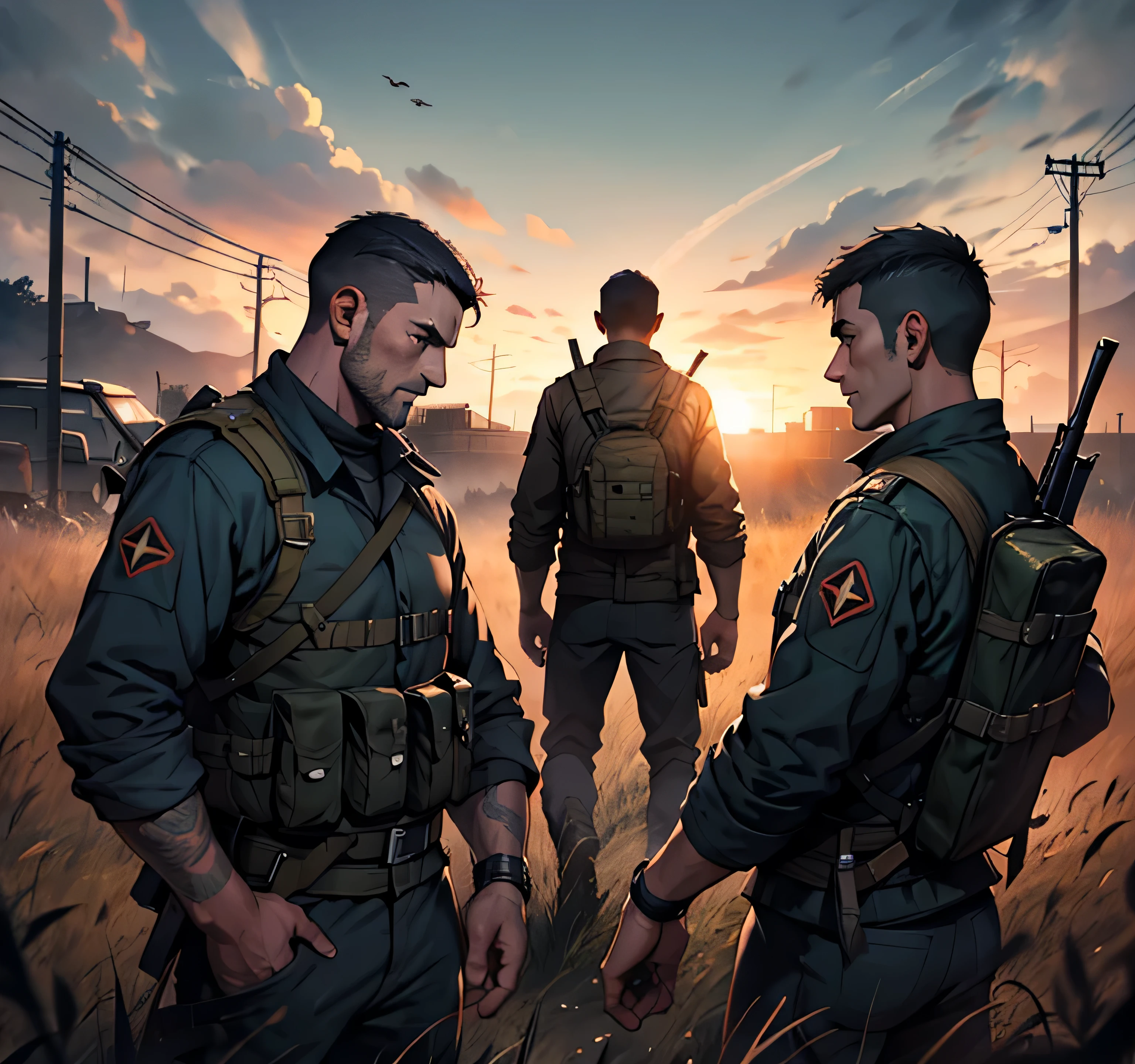 Dayz, 4 soldados armados