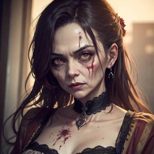 (Middle-aged female zombie)、Full Screen Size、(Noble Zombie)、Beautiful woman